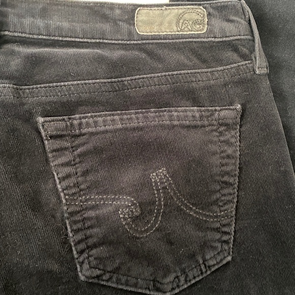 AG Adriano Goldschmied The Ballad Slim Boot Low Rise Jeans Black Wash Sz 28R - Picture 6 of 16